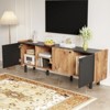 TIRAMISUBEST TV Stand with 3 Cabinets for TVs up to 70'', Entertainment Center with Storage for Living room, Bedroom - 2 of 4