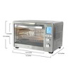 LNC 34 qt. 1750W 6-Slice Stainless Steel Air Fryer Toaster Oven with Fry Basket, 12-Cook Modes and LCD Digital Screen - 3 of 4