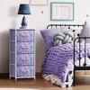 Sorbus 4 Drawers Chest Nightstand - Storage for Closet, Home, College Dorm - Features Steel Frame, Wood Top, & Fabric Bins - 2 of 4
