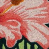 HomeRoots 18" X 30" Blue and Pink Coir Tropical Outdoor Door Mat - 4 of 4