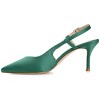 Journee Collection Womens Knightly Medium and Wide Width Sling Back Mid Stiletto Pointed Toe Pumps - 2 of 4