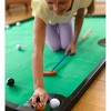HearthSong - Golf Pool Indoor Family Game Special, Includes Two Golf Clubs, 16 Balls, Green Mat, Rails, and Wooden Arches - image 3 of 4
