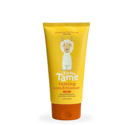 T is for Tame – Hair Taming Conditioner for Kids with Curls, Natural, Anti-Frizz, Detangles & Defines Curls, Safe for Babies and Toddlers, 5.07 fl oz