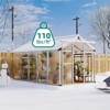 Whizmax 6x8/6x10 FT Aluminum Greenhouse - Heavy Duty Polycarbonate Panels with Roof Vent, Walk-In Garden House for Backyard, Patio, Easy Assembly - 4 of 4