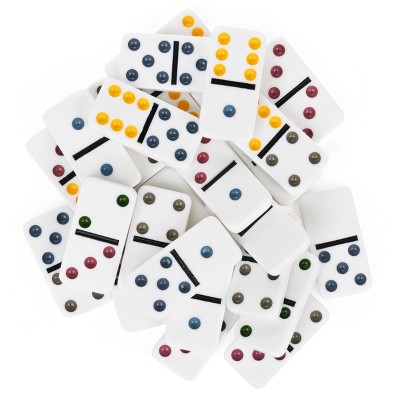 Game Gallery Double 6 Color Dot Dominoes