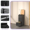 3 Drawer 40.59InchMetal Vertical File Cabinet with Lock Office Home Steel Vertical File Cabinet for A4 Legal/Letter Size,Black - 4 of 4