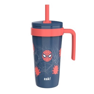 Zak Designs 18oz Spider and Friends Stainless Steel Vacuum Fairway Straw Tumbler - 1 of 4