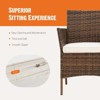 MAYEERTY 3-Piece Patio Furniture Set - with Glass Table, Woven Rattan Chairs for Garden, Terrace, Porch, Lawns. - 4 of 4