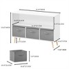 YONWAY Kids Bookcase with Collapsible Fabric Drawers, Children's Book Display, Kids Bookshelf with Toy Storage Cabinet Organizer - 3 of 4