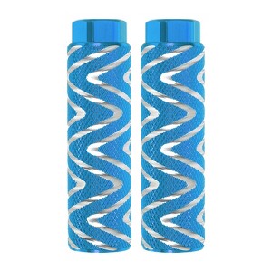 Unique Bargains Aluminum Alloy Anti-Skid BMX Mountain Dirt Cycling Fit 3/8 Inch Axles Rear Stunt Bike Pegs 2 Pcs - 1 of 3