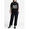 ELOQUII Women's Plus Size Fringe Half Sweater - 4 of 4
