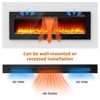 72inch Wall-mounted  Fireplace 120V /750W/1500W 12-color Flame - 4 of 4