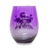 Silver Buffalo Disney Nightmare Before Christmas Jack Skellington Purple Stemless Wine Glass - 2 of 4