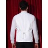 Lars Amadeus Men's V-Neck Slim Fit Double-Breasted Party Disco Prom Nightclub Sleeveless Sequin Vest - 3 of 4