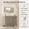 LED Mirror for Bathroom with Anti-Fog, 3 Colors Dimmable, Memory Function, Tempered Glass, ETL Listed, Wall-Mounted - 2 of 4