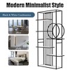 TROPOW 6 Tiers Home Office Bookshelf, Metal Frame Open Bookcase Storage Rack, Modern Books Holder Organizer, Large Bookshelf , for Living Room White - 4 of 4