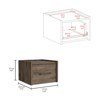 TIRAMISUBEST Floating Nightstand, Wall-Mounted Drawer for Modern Minimalist Bedrooms - 4 of 4