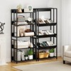 Costway 1/2 PCS 5 Tier Bookshelf 62" Tall Bookcase with Tiltable Shelves Display Storage Rack - 2 of 4