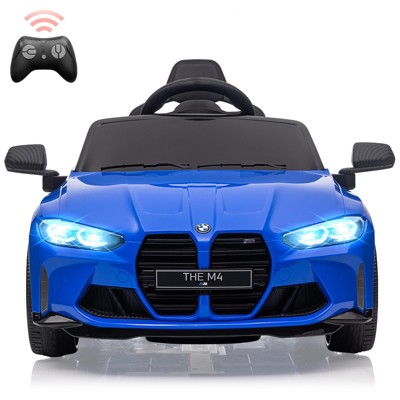12V Licensed BMW M4 Kids Ride On Car,Electric Toy Vehicle with Remote Control, 3 Adjustable Speeds, Bluetooth