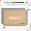 Nutrichef 2 - Pc Silicone Baking Mats - Brown & Gray - image 2 of 4