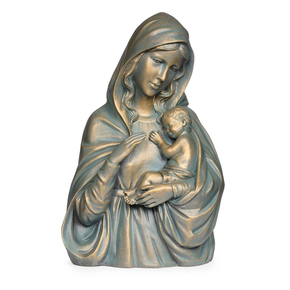 Photos - Other Decoration Roman 14.25" Madonna & Child Outdoor Garden Statue Bronze 