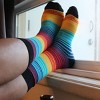 Vibrant Rainbow Stripes Socks from the Sock Panda (Men's Sizes Adult Large) - 4 of 4