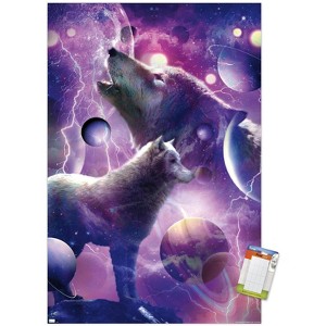 Trends International James Booker - Space Wolves Howling Unframed Wall Poster Prints - 1 of 4