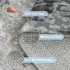 Abstract Runner Rug, Washable Stain Resistant Carpet with Non-Slip Backing, Low Pile Floor Cover for Kitchen Hallway Laundry Bedroom - 4 of 4