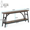 Tribesigns 70.8 inches 2-Tier TV Stand Extra Long Sofa Console Tables - 3 of 4