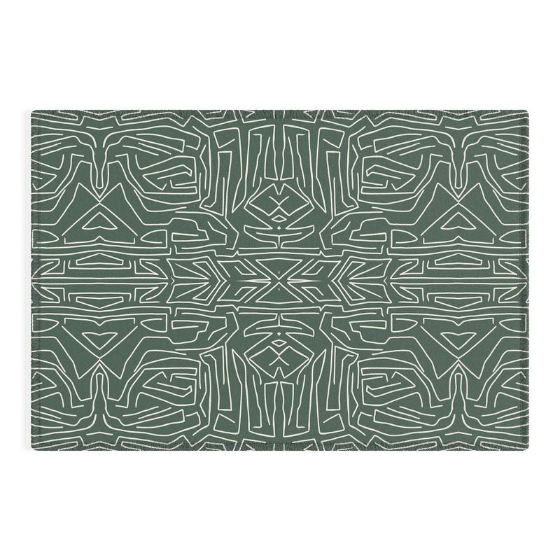Marta Barragan Camarasa Abstract pattern linear stroke Outdoor Rug - Deny Designs, 1 of 6