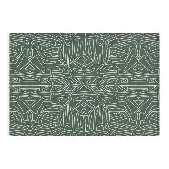 Marta Barragan Camarasa Abstract pattern linear stroke Outdoor Rug - Deny Designs