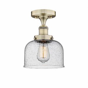 Bell - 1 Light Semi-Flush Mount In Industrial Style-8.25 Inches Tall and 6.5 Inches Wide - 1 of 1