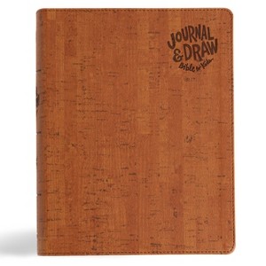 CSB Journal and Draw Bible for Kids, Brown Cork Leathertouch - by  Csb Bibles by Holman (Leather Bound) - 1 of 1