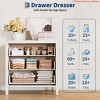 Bedroom 3/5 Drawer Dresser for Bedroom, Chest of Drawers, Closet Dresser Storage Cabinet Organizer - 3 of 4