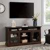 PAGED TV Stand up to 65 Inch TVs, Modern Entertainment Console with Glass Doors, TV Stands for Living Room - 2 of 4
