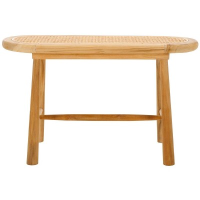 Anikka Rattan Bench - Natural/Natural - Safavieh
