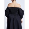 ELOQUII Women's Plus Size Off The Shoulder Sweetheart Neckline Top - 3 of 4