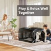 Musment Dog Playpen Safe & Secure Indoor/Outdoor Pet Fence | Folding & Portable | Ideal for Small to Medium Dogs | Easy to Clean - 3 of 4