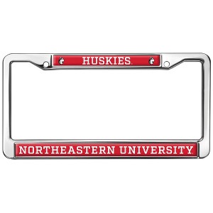 Northeastern University Mascot Full Size Standard License Plate Metal Frame - 1 of 4