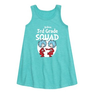 - Dr. Seuss - 3rd Grade Squad Thing 1 and Thing 2 Graphic Sleeveless Aline Dress - 1 of 4