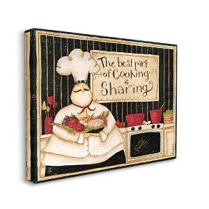Stupell Industries Cooking Is Sharing Phrase Vintage Hefty Kitchen Chef - 1 of 4