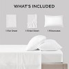 3-4 Pcs Cooling Sheet Set Bamboo Rayon Blend, Breathable & Silky, Deep Pockets for Hot Sleepers - 2 of 4