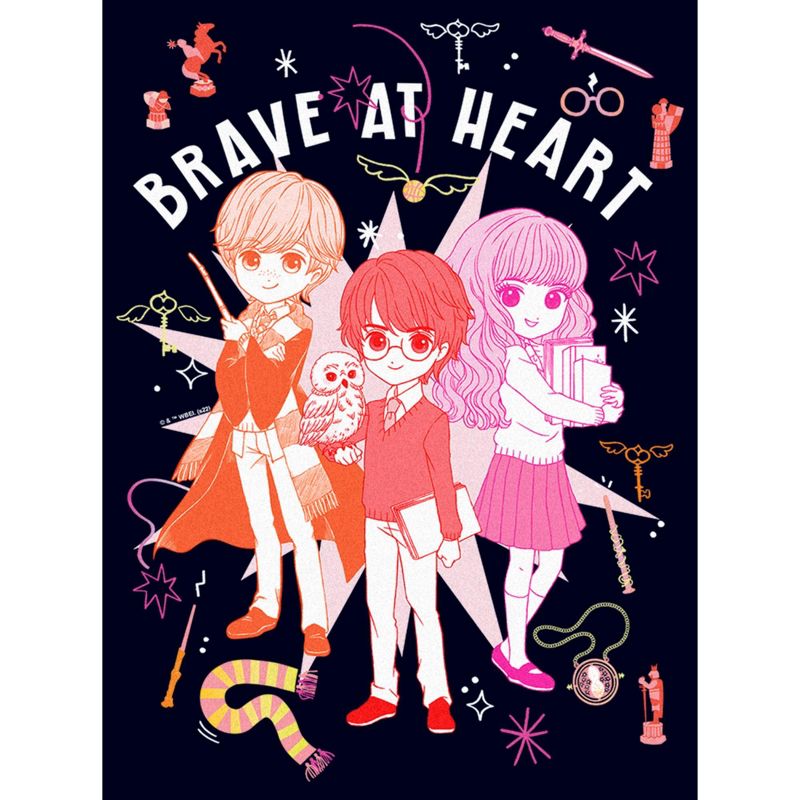 Men's Harry Potter Brave at Heart Anime Friends T-Shirt, 2 of 6