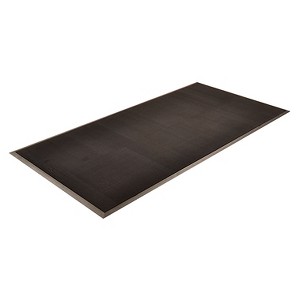 HomeTrax Rubber Brush Doormat - Black (24"x32"): Indoor & Outdoor Rubber Floor Mat, Shoe Mat, Classic Polka Dot Pattern - 1 of 4