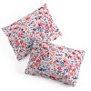 Deny Designs Ninola Design Liberty Colorful Petals Red and Blue King Duvet and Sham Set (2-3pc Set) - 4 of 4