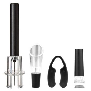 Brentwood Air Pump Wine Bottle Opener with Foil Cutter, Vacuum Stopper, Aerator Pourer - 1 of 4
