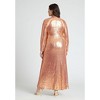 ELOQUII Women's Plus Size Cross Front Sequin Maxi Dress - 4 of 4