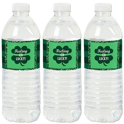 Big Dot of Happiness St. Patrick's Day - Saint Patty's Day Party Water Bottle Sticker Labels - Set of 20