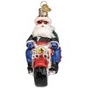 Old World Christmas Blown Glass Ornament for Christmas Tree, Biker Santa - 3 of 4