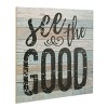 15" Rustic See The Good Worn Blue and White Wall Art with - Stonebriar Collection: MDF Vertical Wall Sign Panel for All Ages - 2 of 4